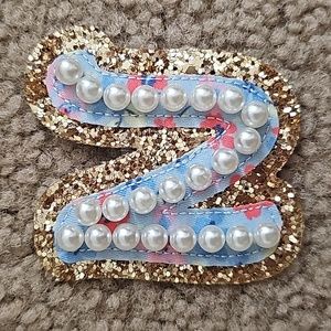 Stoney Clover Lane and Love Shack Fancy String Pearl Letter "N"  Patch